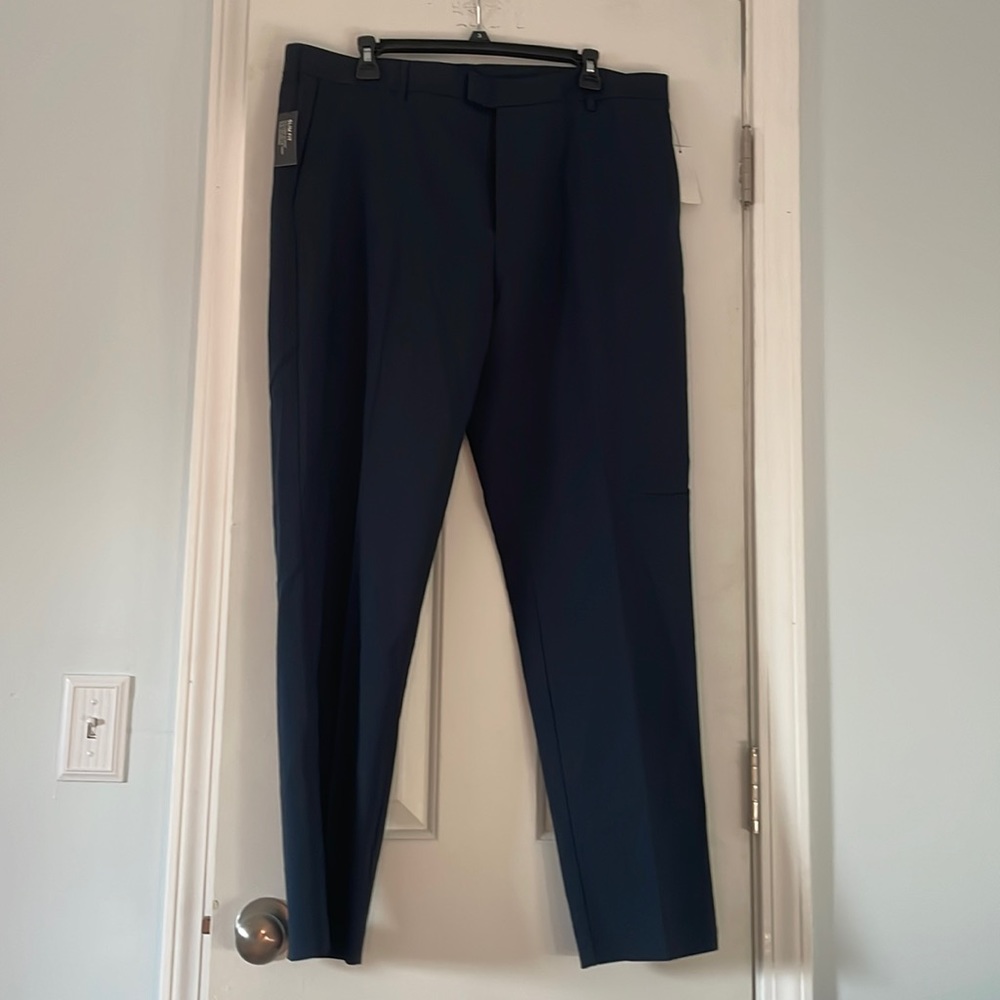 Slim Fit Van Heusen Navy Flex Slacks
